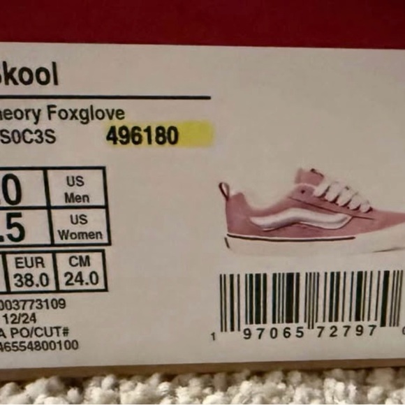 Vans Rose and White Classic Sneakers - Picture 4 of 6